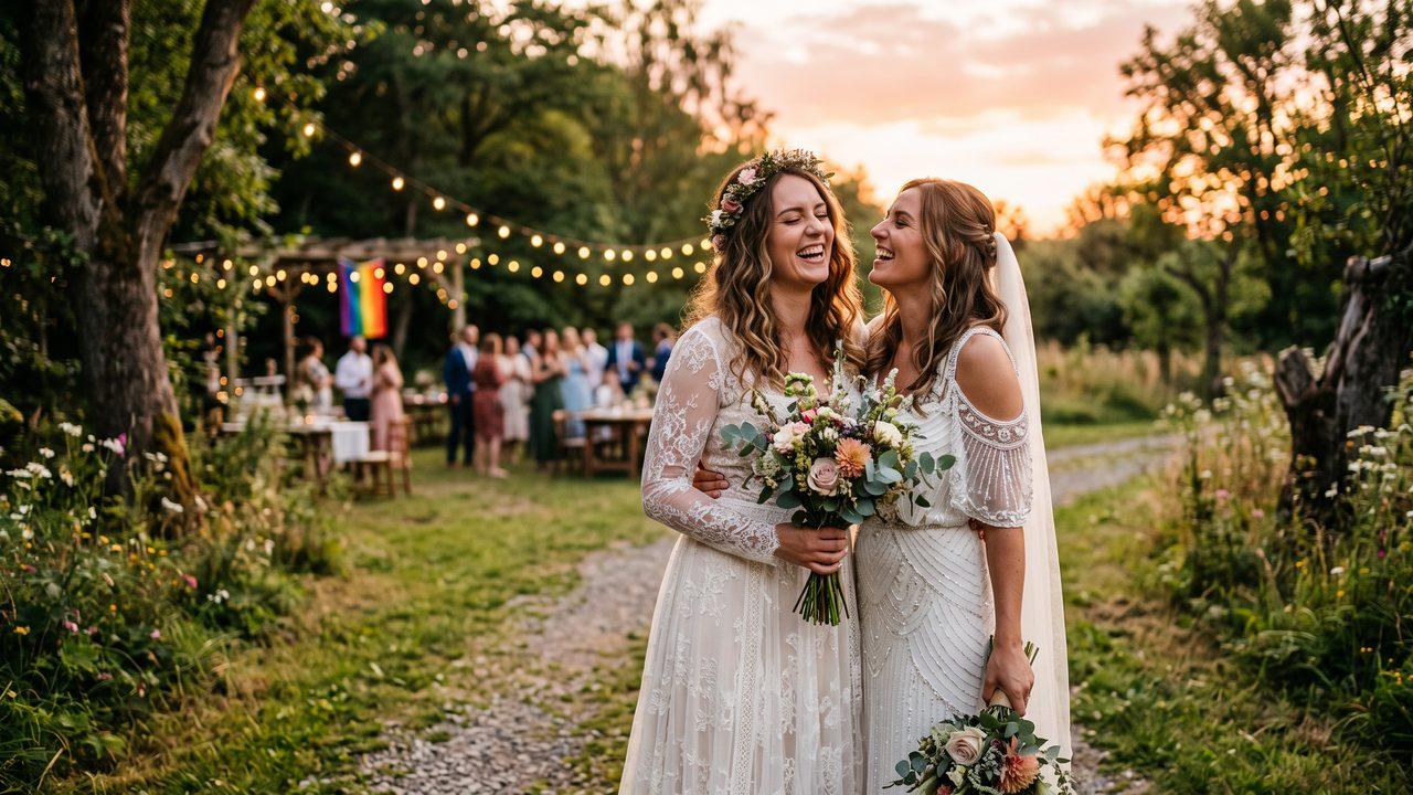 Editorial photograph representing: lgbtq+ wedding video ideas: celebrating love in every frame