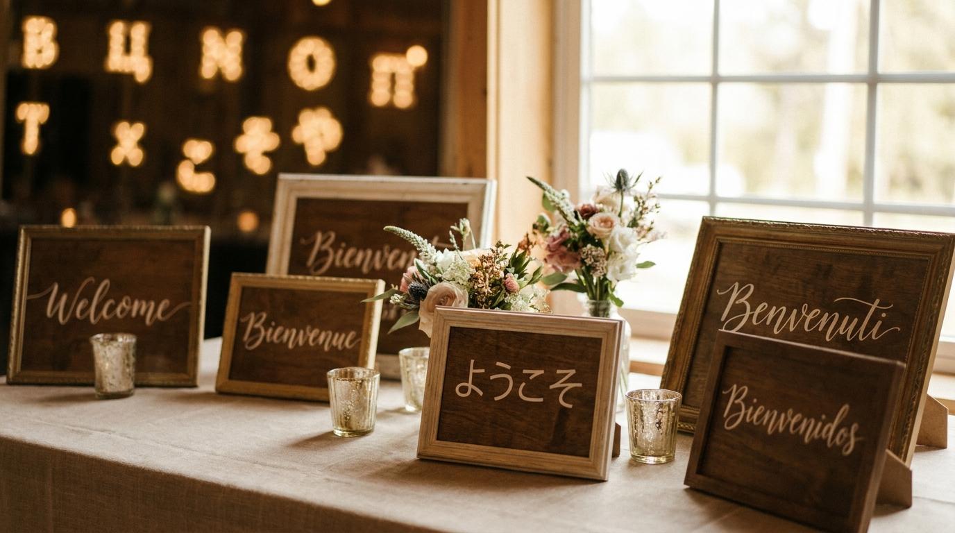The Multilingual Wedding Landscape — visual illustrating the the multilingual wedding landscape aspect of the article